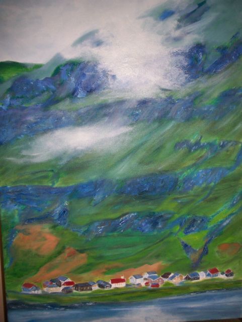 Faröer Inseln, 50cm×70cm, 2009, Öl