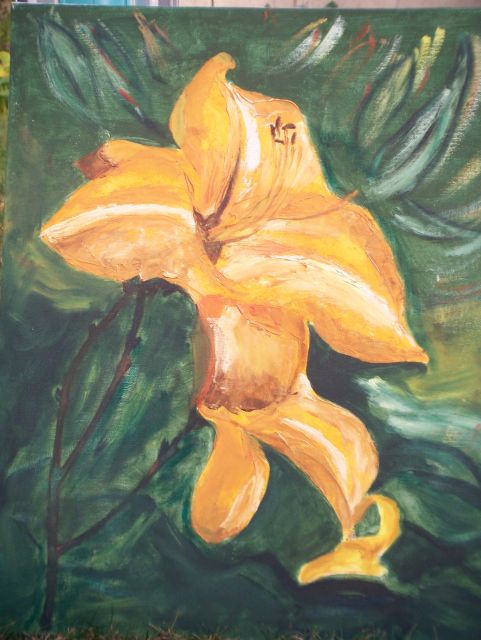 Lilie, 40cm×50cm, 2007, Öl