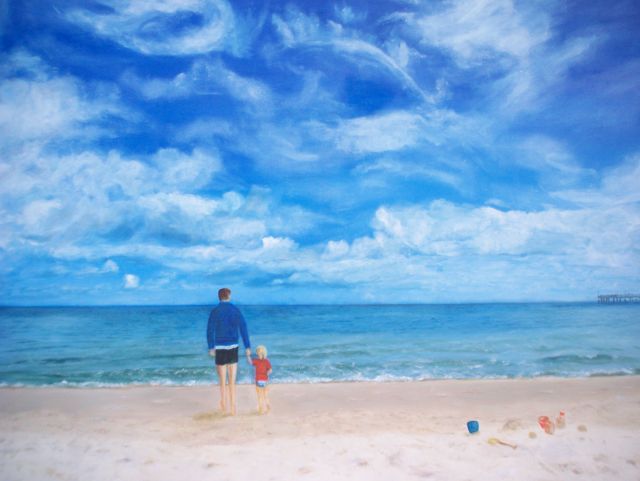 Ostseeurlaub, 120cm×80cm, 2017, Öl
